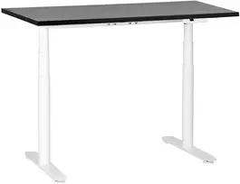 Beliani Elektriškai reguliuojamas rašomasis stalas DESTINAS juodas/baltas 120 cm 72 cm