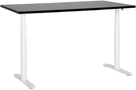 Beliani Elektriškai reguliuojamas stalas DESTINAS Juodas/baltas 160 cm 72 cm
