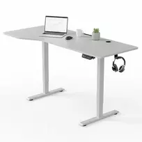 Juskys Aukščio reguliuojamas stalas Homestar Office Stand 160x75 cm baltas