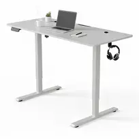 Juskys Aukščio reguliuojamas stalas Homestar Office Stand 140x60 cm baltas