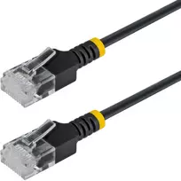 StarTech Tinklo kabelis RJ-45, Cat6a, U/UTP, juoda, 1 m (N6APATUTP34BKS1M)