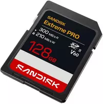 Atminties kortelė Karta SanDisk Extreme PRO - Karta pamięci flash - 128GB - Video Class V60 / UHS-II - SDXC UHS-II (SDSDXEM-128G-GN4IN)