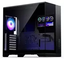 Phanteks XT V5 LCD PC Case, Mid-Tower, ATX, 7-Inch LCD, Tempered Glass – Juodas