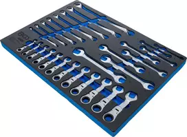 Bgs Technic Plokščių, žiedinių ir terkšlinių raktų rinkinys BGS | 6–22 mm | 28 vnt. (4008)