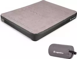 Dvivietis pripučiamas čiužinys inSPORTline Valkon Duo 192x151x22 cm su įmontuota elektrine pompa