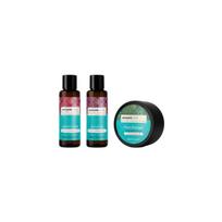 Set Arganicare: Argan Oil & Shea Butter Hair Treatment Cream Mask Repair Moisturizing, 100 ml + Argan Oil & Shea Butter Hair Shampoo Repairing & Moisturising, 100 ml + Argan Oil & Shea Butter Hair Conditioner Repairing & Moisturising, 100 ml