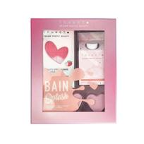 Set Inuwet: Strawberry Bath Bomb, 200 g + Fleur D'Oranger Cleansing Shower Mousse, 230 ml + Donut Bath Bomb, 2 vnt., 30 g