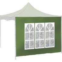 Šoninės sienelės pavėsinei WINDOW 2x3 m 420D žalios vandeniui atsparios