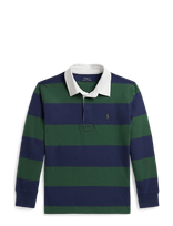 Ralph Lauren Kids - The Iconic Rugby Shirt - Ilgarankoviai polo marškinėliai - Žalia