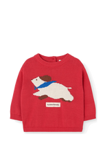 THE ANIMALS OBSERVATORY - Bobcat Baby Sweater - Megztinis - Raudona