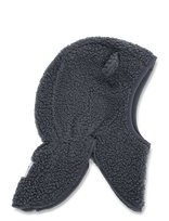 MINI A TURE - Matjeffi Teddyfleece Balaclava. Grs - Balaklava - Pilka