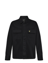 Lyle & Scott - Washed Overshirt - Viršutiniai marškinėliai - Juoda