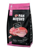 PAN MIĘSKO Veršiena su stručiu šuniukams sausainiai L 3 kg