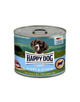 HAPPY DOG Sensible Puppy Junior Aviena ir ryžiai 12x200 g drėgnas maistas šuniukams ir jauniems šunims