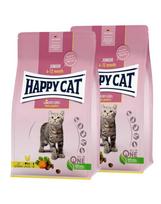 HAPPY CAT Junior Farm Poultry 2x4 kg paukštiena, sausa maistas kačiukams nuo 4 iki 12 mėnesių