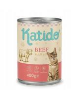 KATIDO Adult Cat Beef 6x400 g jautiena su lašišų aliejumi katėms