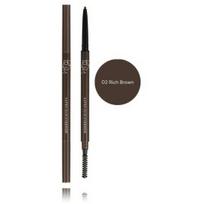 BOM Beauty of Majesty Super Slim Eyebrow išsukamas antakių pieštukas su šepetėliu - 02 Rich Brown