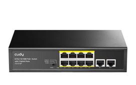 Cudy 8-Port 10/100M PoE+ Switch with 2 Uplink Ports 120W