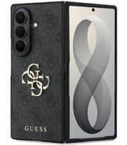 Pilkas dėklas Samsung Galaxy Z Fold 8 Ultra telefonui "Guess PU 4G Metal Logo Case"