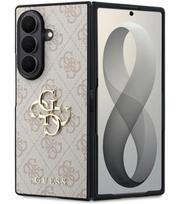 Rožinis dėklas Samsung Galaxy Z Fold 8 Ultra telefonui "Guess PU 4G Metal Logo Case"