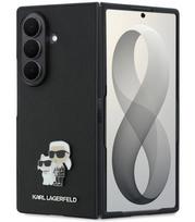 Juodas dėklas Samsung Galaxy Z Fold 8 Ultra telefonui "Karl Lagerfeld PU Saffiano Karl and Choupette Case"