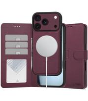 Raudonas atverčiamas dėklas Apple Iphone 17 Pro Max / 18 Pro Max telefonui "Tech-Protect Wallet Magsafe"