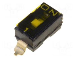 Switch: DIP-SWITCH | Poles number: 1 | ON-OFF | 0.025A/24VDC | Pos: 2
