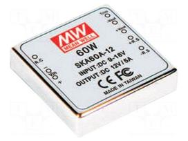 Converter: DC/DC | 60W | Uin: 9÷18V | 12VDC | Iout: 5A | 2"x2" | 67g | 250kHz