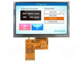 Display: TFT | 5" | 800x480 | Illumin: LED | Dim: 120.7x75.8x2.8mm | RGB