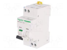 RCBO breaker | Inom: 10A | Ires: 30mA | Max surge current: 3kA | IP20