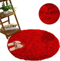 Strado Šampūnas apvalus kilimas Strado 100x100 BLOODRED (Bright Raudona) universalus
