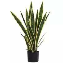 Dirbtinė žalialapė (Sansevieria) didelė 77 cm, dirbtinis augalas vazone, dovanai į svetainę