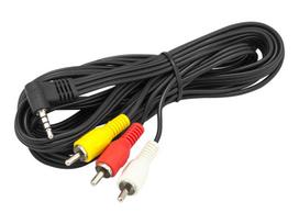 TV, SAT, HDMI, DVI kabeliai ir priedai // HDMI, DVI, AUDIO jungiamieji laidai ir priedai // 4871# Przyłącze wtyk 3,5 4p-3xrca 2,5m