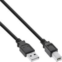 USB 2.0 laidas Type A / Type B 2 m juodas InLine 34520X