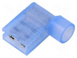 Terminal: flat | 6.35mm | 0.8mm | female | 1.3÷2mm2 | crimped | insulated