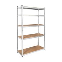 Metal storage rack 205x120x45 silver Rebel