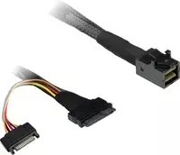 Inter-Tech SFF-8643 į SFF-8639 laidas, juodas, kompaktiškas