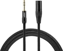 Warm Audio PREM-XLRM-TRSM-3 audio cable 0.9 m 6.35mm TRS XLR Black