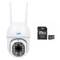 PNI IP440 WiFi, PTZ, 4MP wireless video surveillance camera package and PNI 128GB MicroSD memory card included