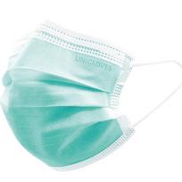 UNIGLOVES Medicininė kaukė su elastine juostele PROFIL PLUS GREEN 3 sluoksnių, 50 vnt.