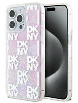 Nugarėlės dėklai DKNY Apple iPhone 15 Pro Max 6.7 hardcase Liquid Glitter Multilogo Pink
