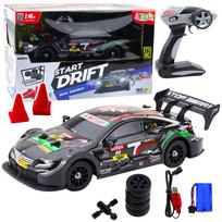 Žaidimų zona | PC | Konsolės | Priedai // Radijo valdomi žaislai ir priedai // Samochód Wyścigowy Auto Do Driftu RC Czarny Karbon 30km/h 1:16