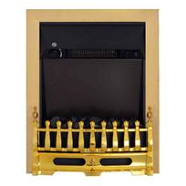 Elektrinis židinys Homcom 48,2x18,5x59,2cm., auksinės/juodos spalvos