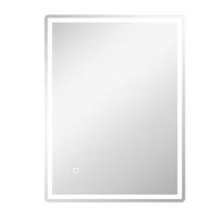 Vonios veidrodis su LED apšvietimu Homcom 60x80x4cm., sidabrinės spalvos