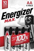Energizer Max AA-LR6 1.5V šarminės baterijos (4 vnt)