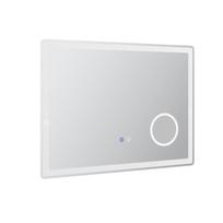 Vonios veidrodis su LED apšvietimu Kleankin 80x3,8x60cm., juodos spalvos