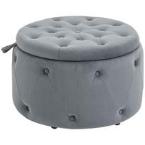 Pufas Homcom 60x60x40cm., pilkos spalvos