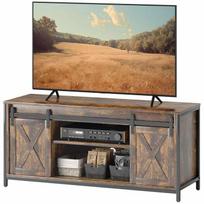 TV staliukas Homcom 120x40x54cm., rudos spalvos