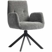 Fotelis Homcom 60x61x88cm., pilkos/juodos spalvos
