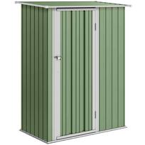 Sodo sandėliukas Outsunny 142x84x189cm., žalios/baltos spalvos